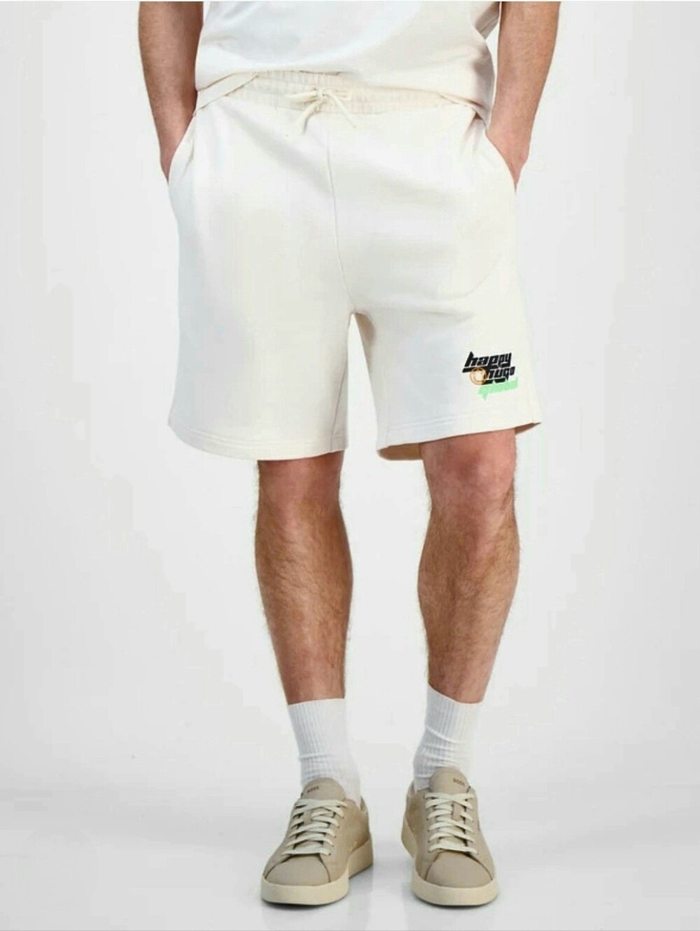 $98 Hugo Boss Mens Nirvato Cotton Shorts